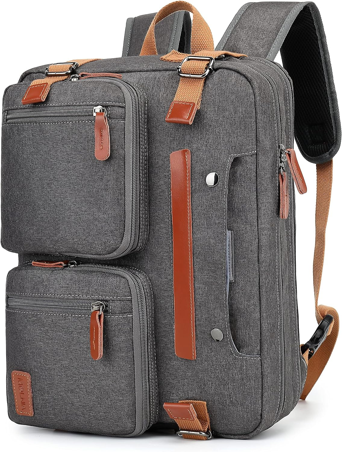MOLNIA 3 in 1 Laptop Backpack,17.3Inch Laptop Bag for Men Women Briefcases Messenger Bag for Men Computer Backpack for Work Teacher Backpack for School,Black