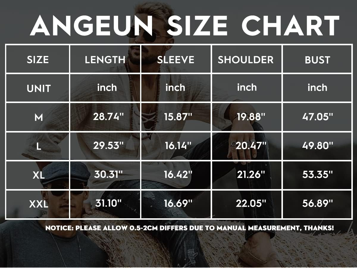 Mens Cotton Linen Henley Shirt Drawstring Half Sleeve Hippie Casual Lace up T Shirt Summer Beach Tops