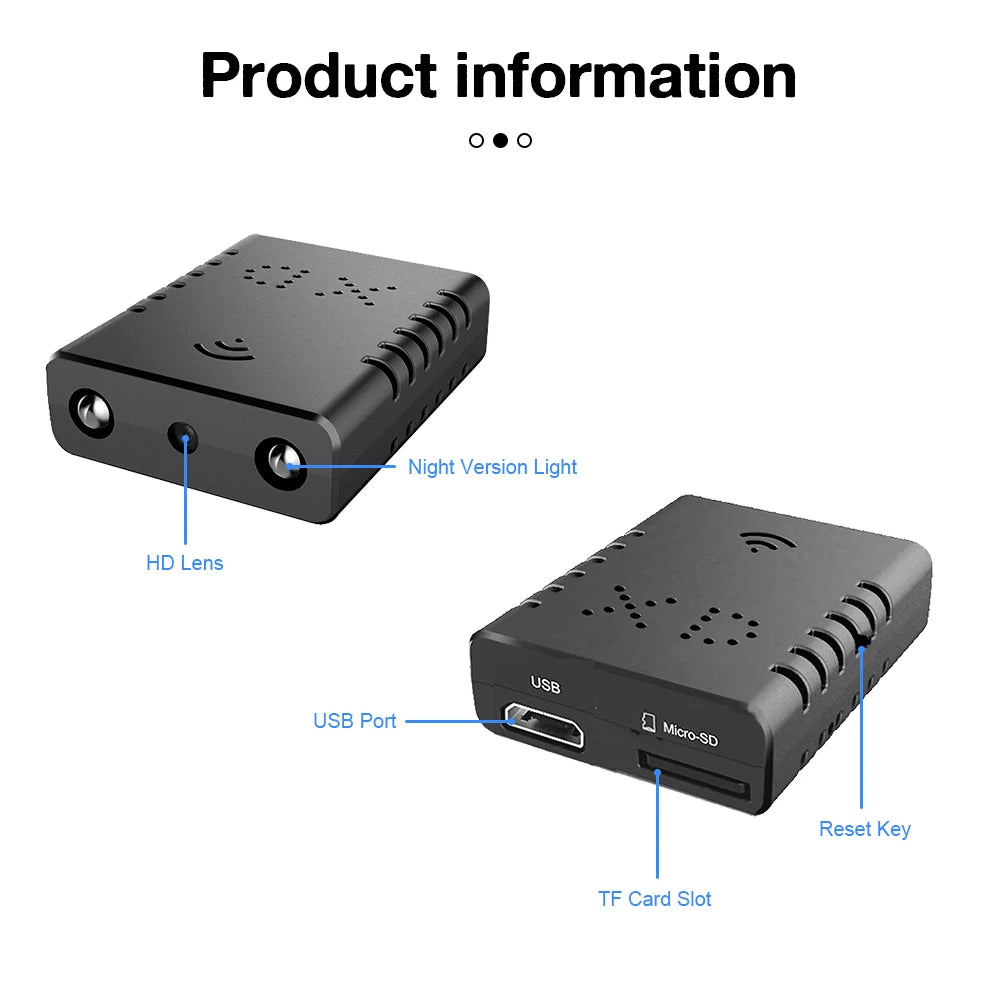 HD 1080P Mini Ip Cam XD Wifi Night Vision Camera IR-CUT Motion Detection Security Camcorder HD Video Recorder