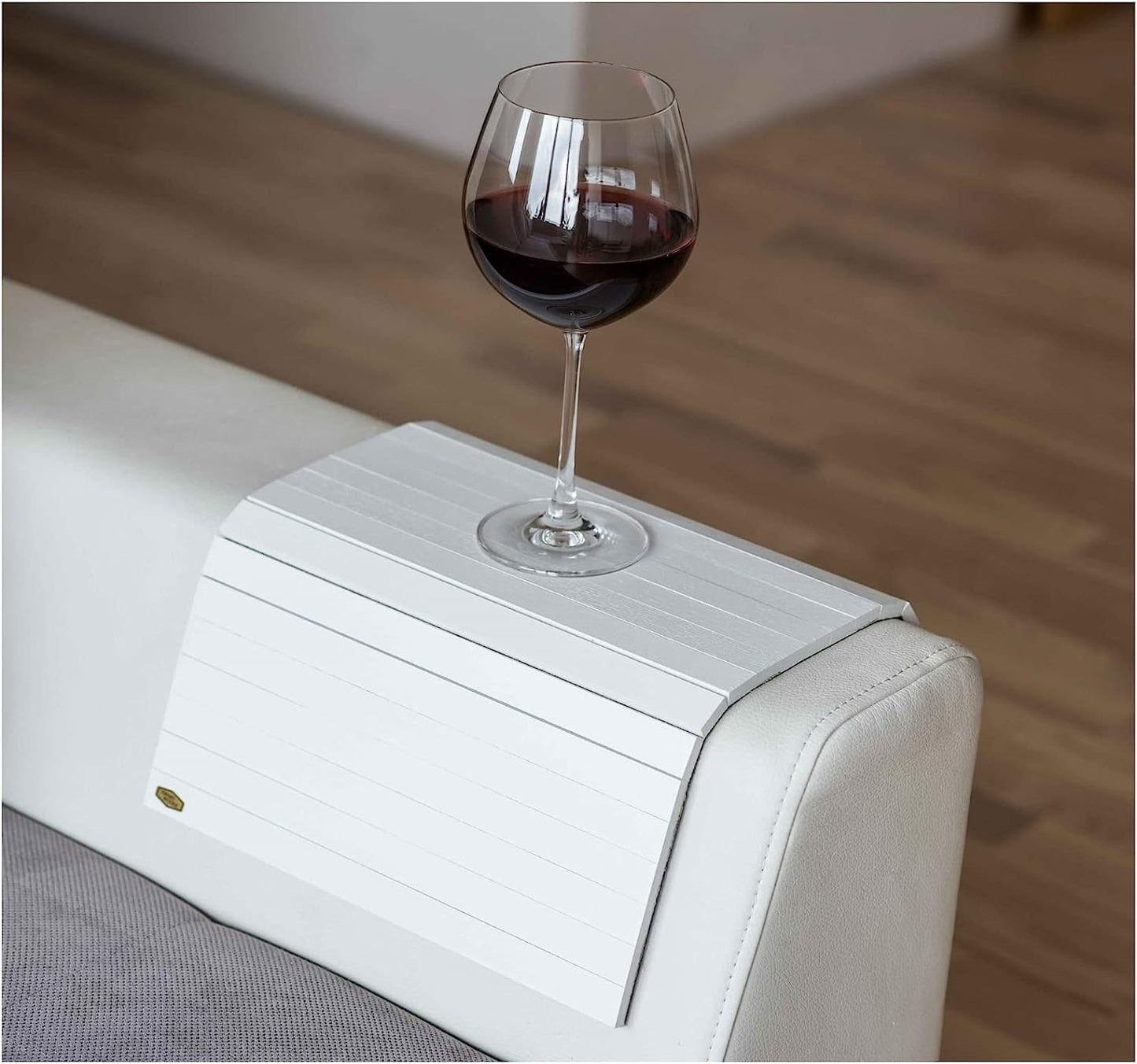 Sofa Arm Tray Table Couch Bedside Wood Coaster Coffee Cup Foldable Armrest Caddy End Protector Folding Living Room Furniture Mat Tv Chair Tables Trays with Phone Holder