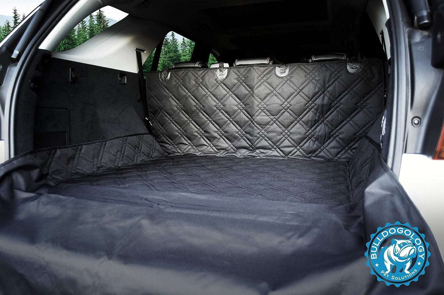 Dog Car Seat Cover for Back Seat - Waterproof Dog Car Seat Cover SUV - Car Seat Cover for Dogs - Back Seat Protector for Dog - Dog Hammock for Car, Dog Seat Cover for Truck (Large, Black)