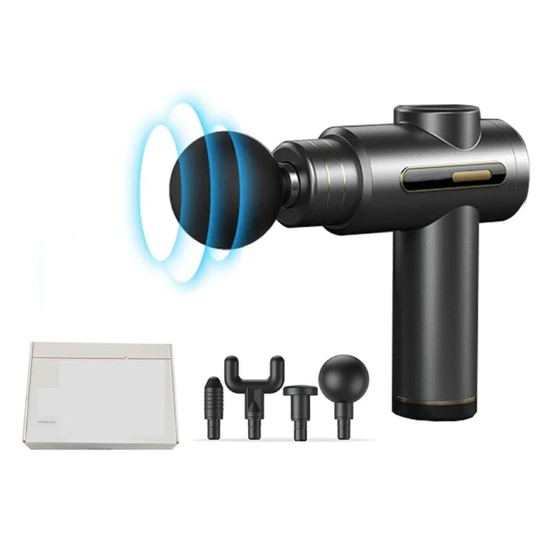 Massage Gun Deep Tissue Handheld Electric Muscle Massager for Athletes Muscle Massage Gun for Pain Relief with 4 Massage Heads