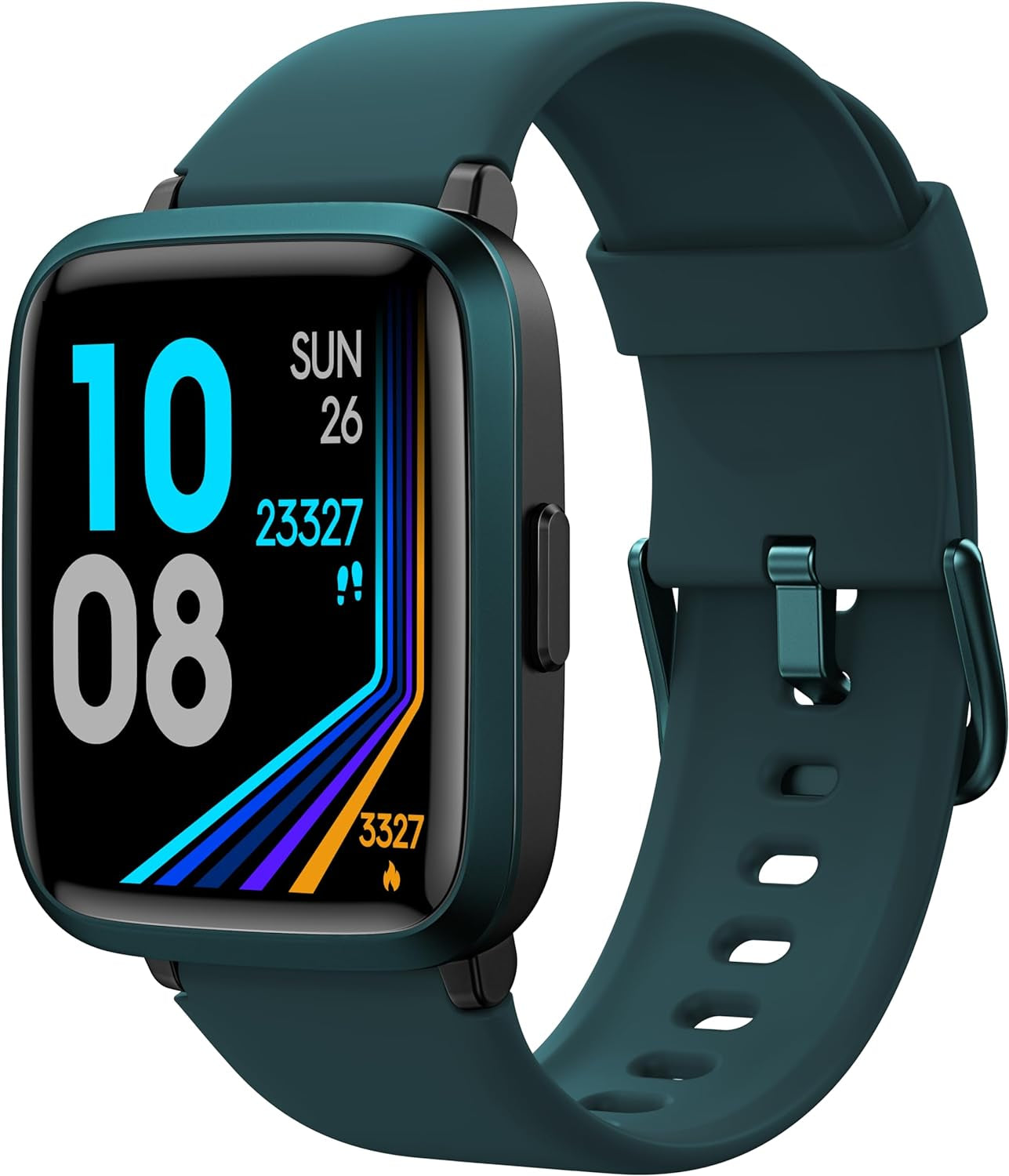 Smart Watch, Touchscreen Fitness Tracker with Heart Rate & Spo2 Monitor, Sleep Tracking, 5ATM Waterproof Pedometer Smartwatch Compatible with Iphone and Android Phones for Women Men