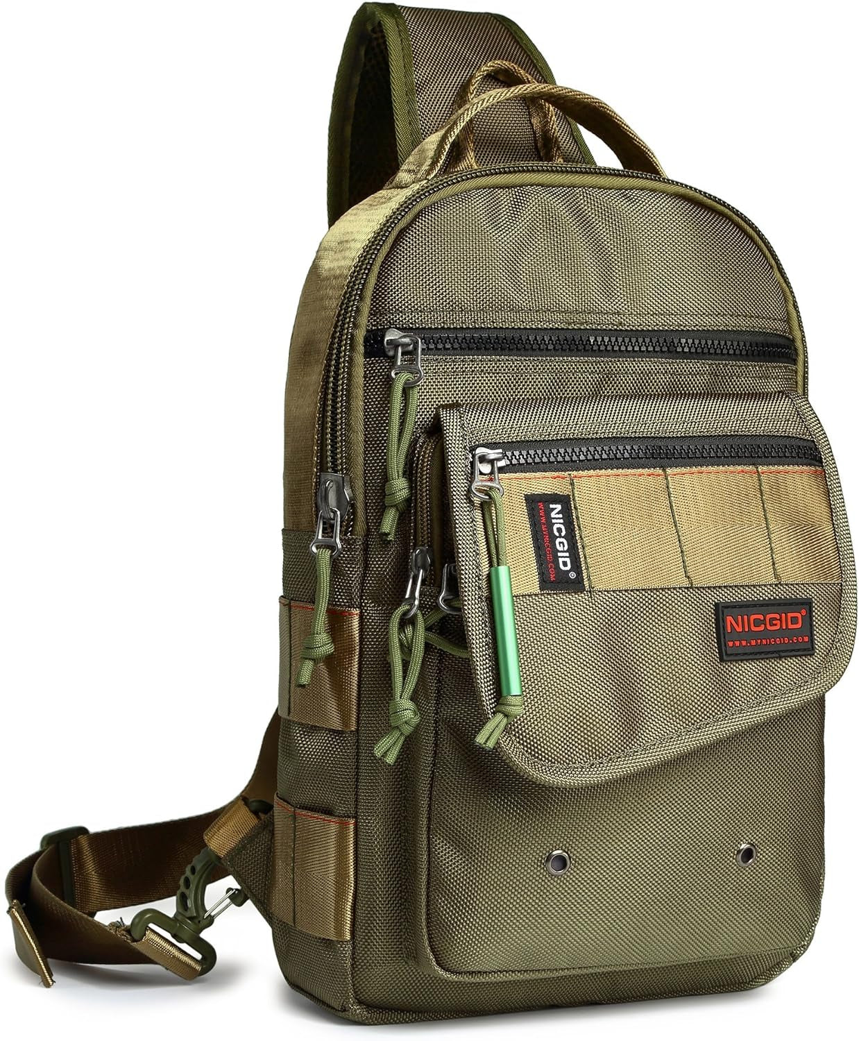 NICGID Sling Bags, Chest Shoulder Backpacks Crossbody Purse Outdoor Chest Bag Travel Backpack for Men Women