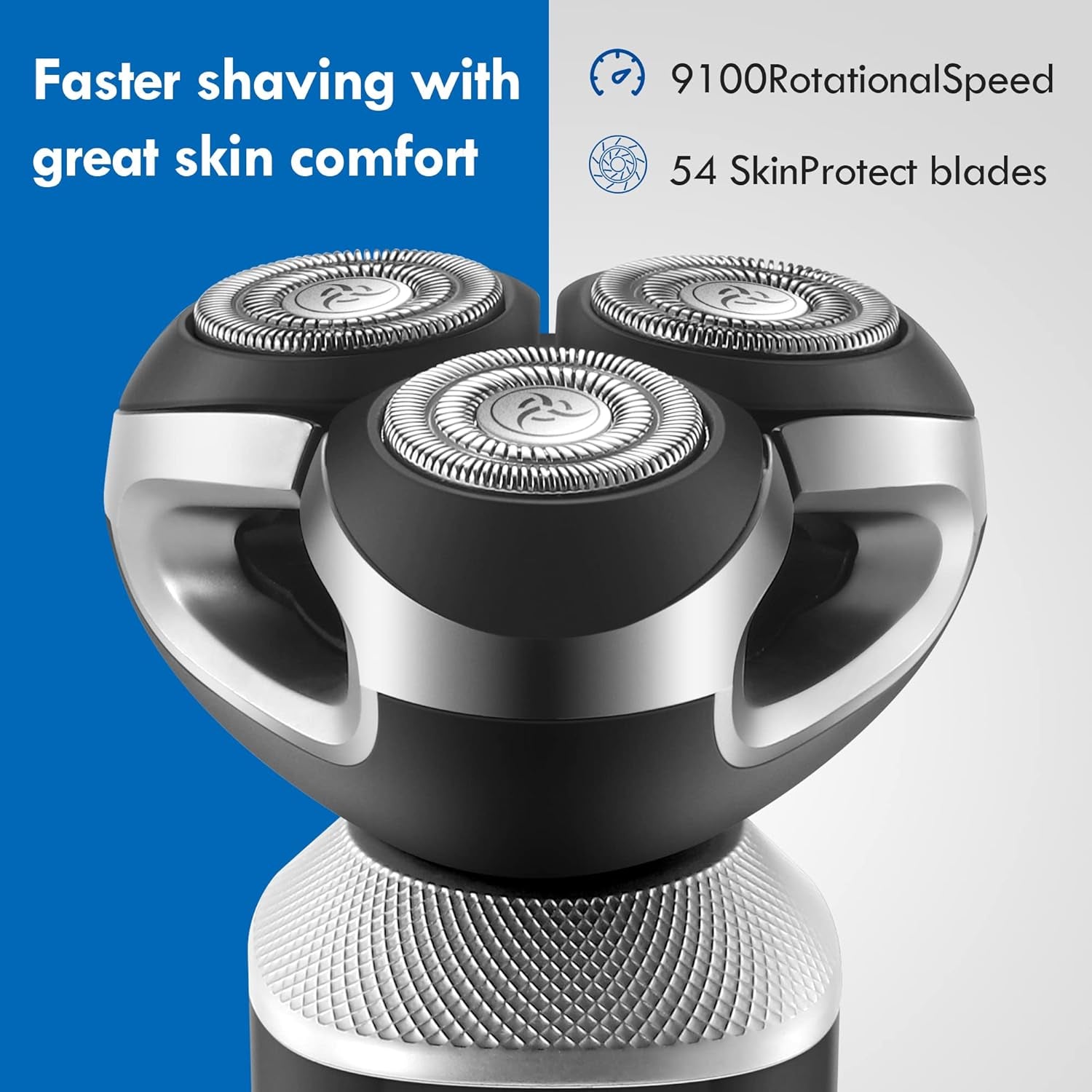 Mens Electric Razors for Shaving, Electric Shavers for Men with Extra Replacement Blade LED Cordless Rechargeable Wet/Dry, Cordless Close Shave Men¡¯S Grooming Kit with Sideburn Trimmer