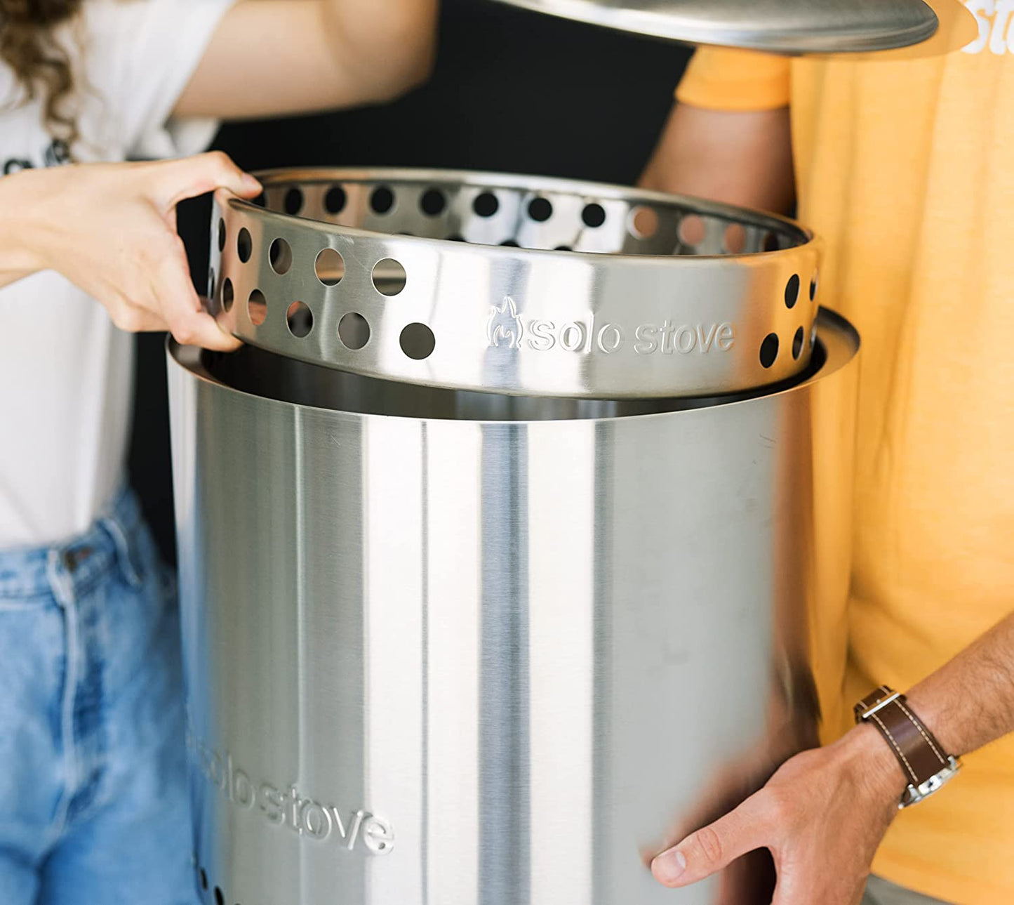 Solo Stove Ranger Stand - Durable 304 Stainless Steel, Heat-Resistant, Portable Elevated Fire Pit Accessory for Safe Use on Decks and Camping - Ideal for Smokeless Fire Pits and Outdoor Fireplaces