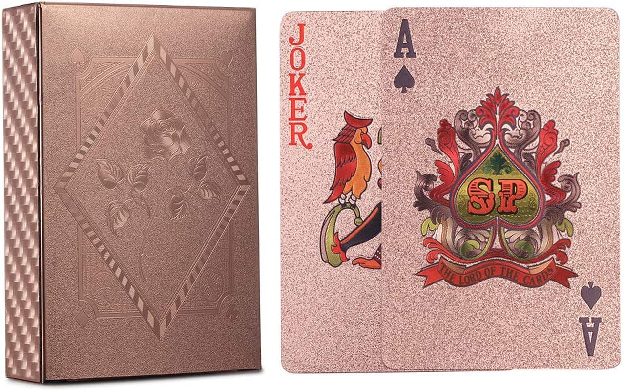 Waterproof Playing Cards, Plastic Playing Cards, Deck of Cards, Gift Poker Cards (Black Diamond Cards)
