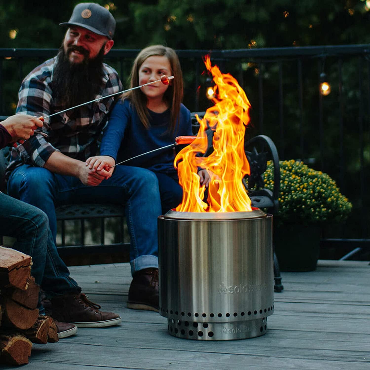 Solo Stove Ranger Stand - Durable 304 Stainless Steel, Heat-Resistant, Portable Elevated Fire Pit Accessory for Safe Use on Decks and Camping - Ideal for Smokeless Fire Pits and Outdoor Fireplaces