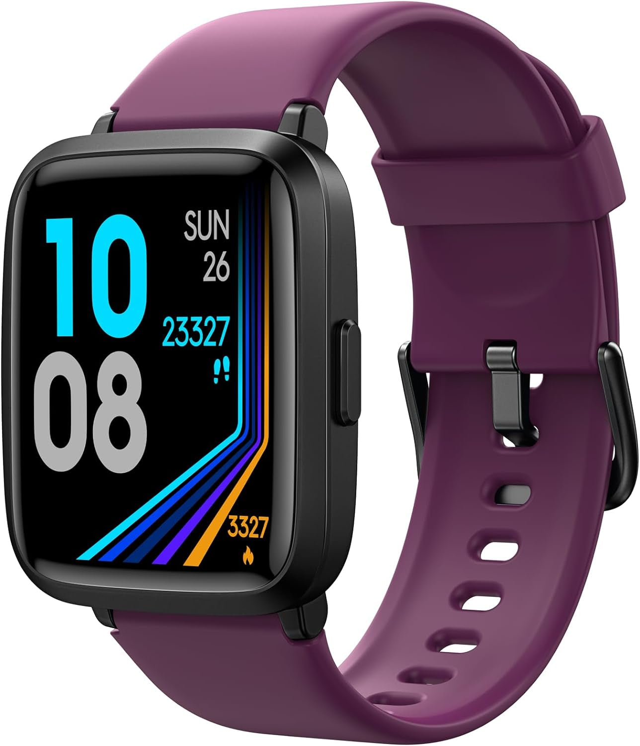 Smart Watch, Touchscreen Fitness Tracker with Heart Rate & Spo2 Monitor, Sleep Tracking, 5ATM Waterproof Pedometer Smartwatch Compatible with Iphone and Android Phones for Women Men