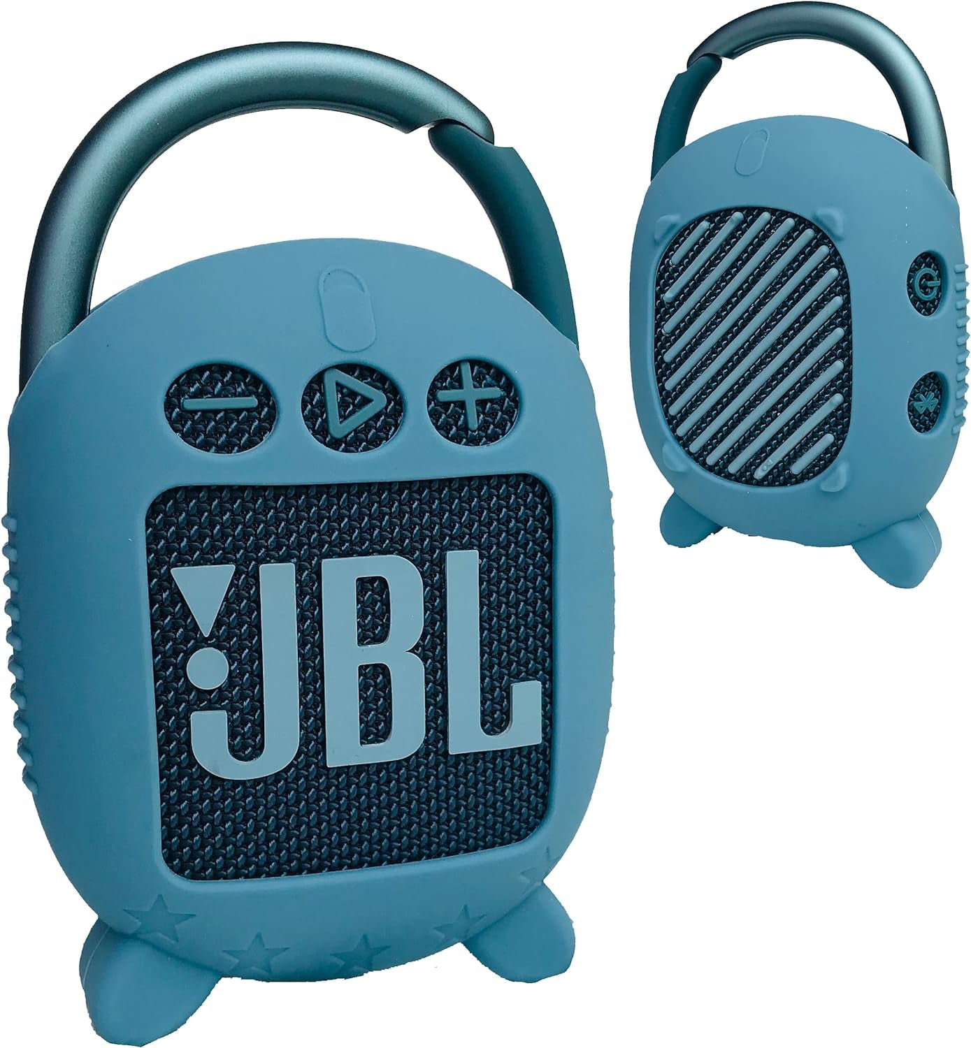 Silicone Cover Case for JBL Clip 4 Portable Bluetooth Speaker, Protective Carrying Case for JBL Clip 4 Portable Bluetooth Speaker Stand up Holder(Case Only) (Grey)