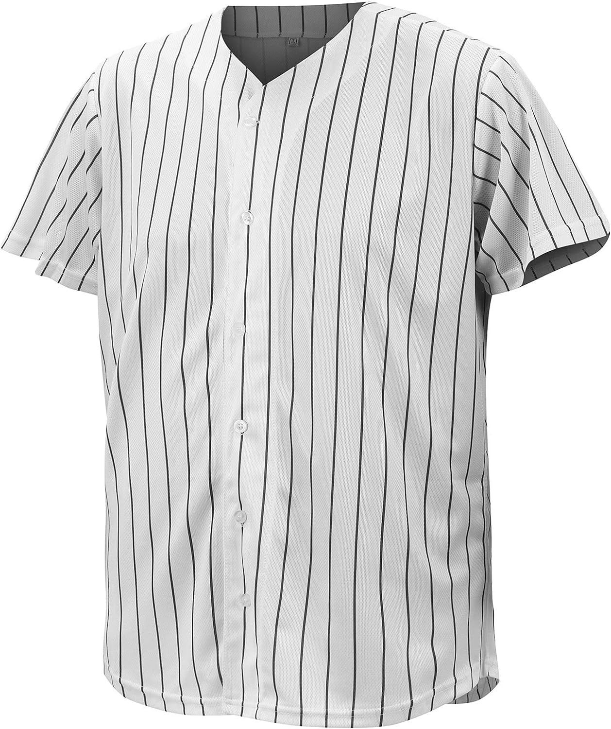 CUTHBERT Solid Baseball Jersey Shirt for Men and Women, Plain Casual Short Sleeves Button down T-Shirt