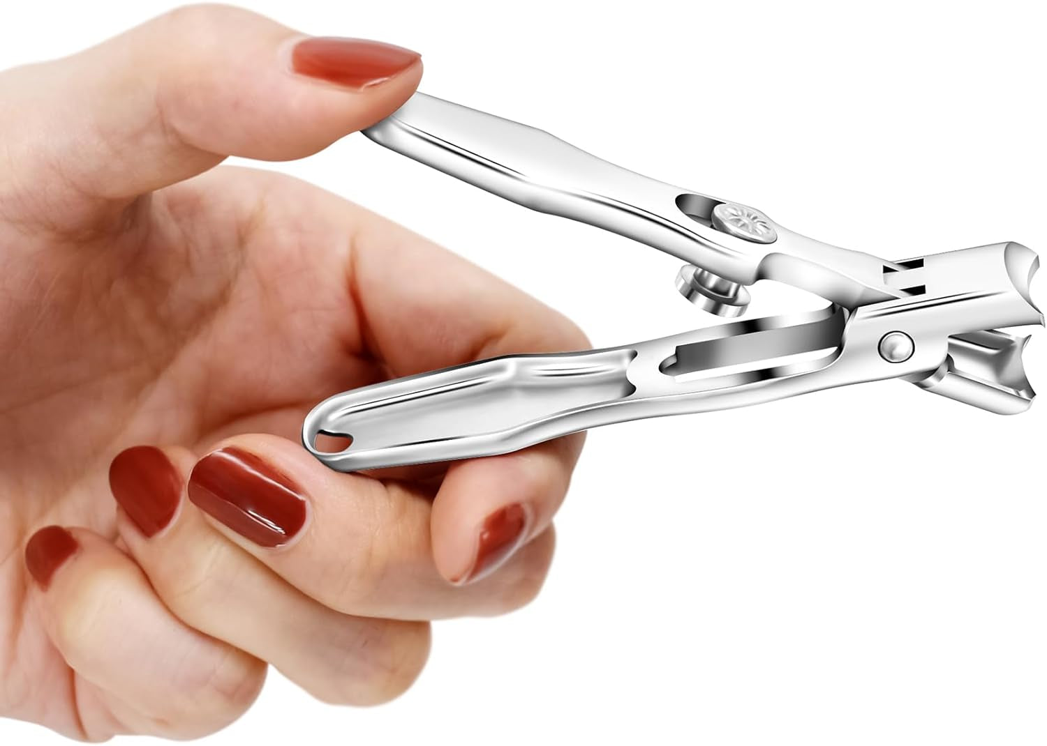 Ultra Sharp Stainless Steel Nail Clippers with Catcher, Fingernail & Toenail Clippers Splash Proof Nail Clippers Luxury Nail Cutter for Thick Nails