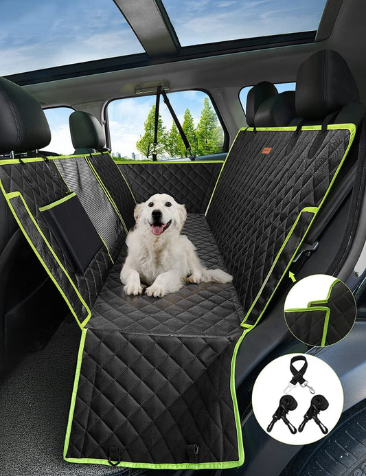 Front Dog Car Seat Cover for SUV, Trucks, Sedans. Waterproof Car Seat Covers for Dogs Front Seats Only. Car Seat Protector for Dogs- Seat Cover for Dogs in Car-Black