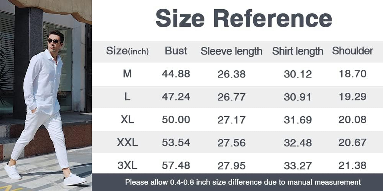 Mens Casual Long Sleeve Cotton Linen Shirts Buttons down Solid Plain Roll-Up Sleeve Summer Beach Shirts