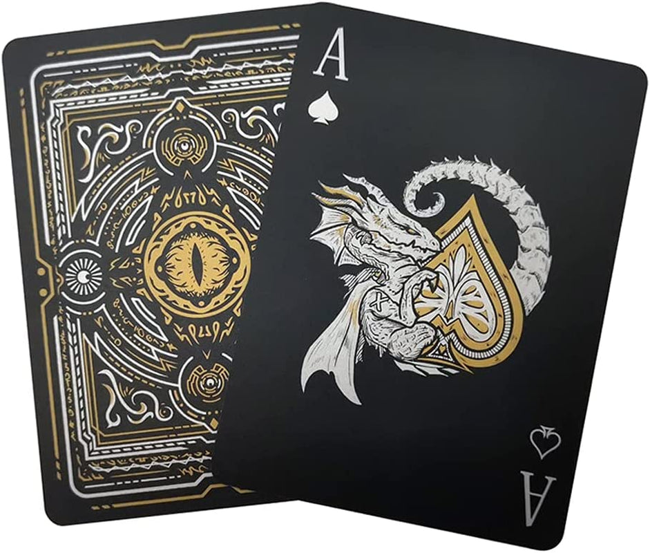 Waterproof Playing Cards, Plastic Playing Cards, Deck of Cards, Gift Poker Cards (Black Diamond Cards)