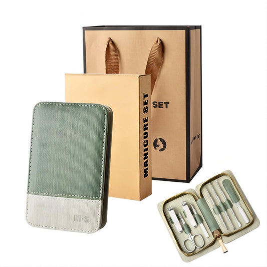 Professional Manicure Set,Nail Clipper Care Pedicure Kit,Top Grooming Tools with Gift Bag,Great Gift for Christmas,Valentine'S Day,Mother'S Day,Birthday,Wedding,Anniversary,Green, 8
