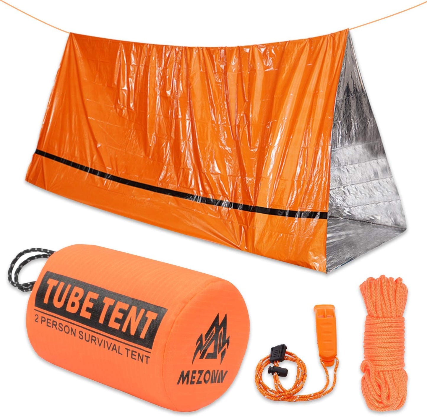 Emergency Sleeping Bag Survival Bivy Sack Use as Emergency Blanket Lightweight Survival Gear for Outdoor Hiking Camping Keep Warm after Earthquakes, Hurricanes and Other Disasters