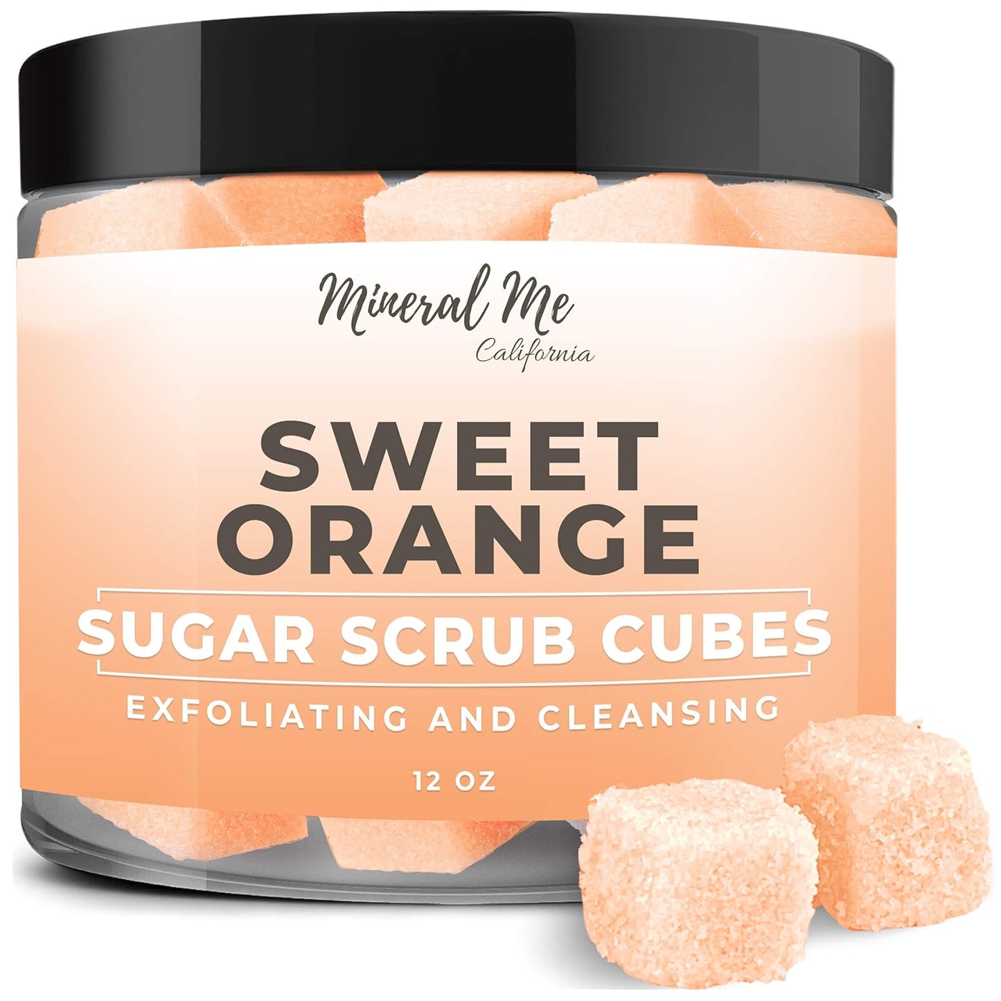 Body Scrub Exfoliator - 12Oz COCONUT Sugar Scrub Cubes W/Mango Butter & Shea Butter- Ultra Hydrating & Moisturizing - Natural & Organic for All Body Exfoliation- for Hands, Arms Legs, Elbow & Foot