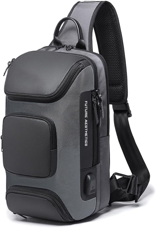OZUKO Sling Backpack Sling Bag Crossbody Backpack Shoulder Casual Daypack Rucksack for Men
