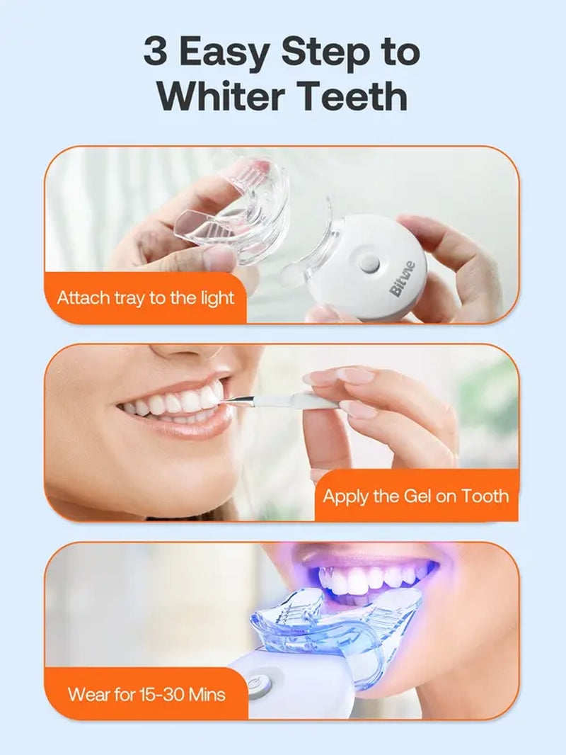 Bitvae L09 Teeth Whitening Kit LED Light W/22% L6