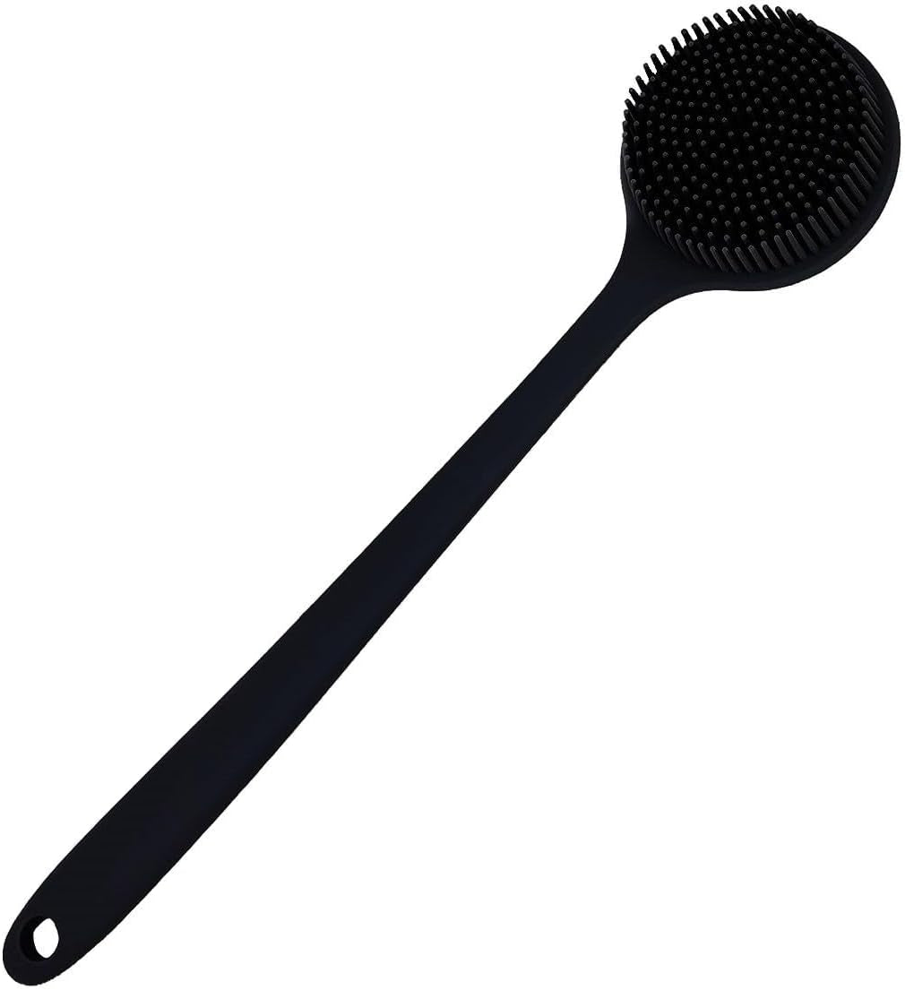 Silicone Body Scrubber, Long Handle Back Scrubber for Shower, Silicone Body Brush Shower Scrubber for Body, Shower Srush Back Brush Body Exfoliator