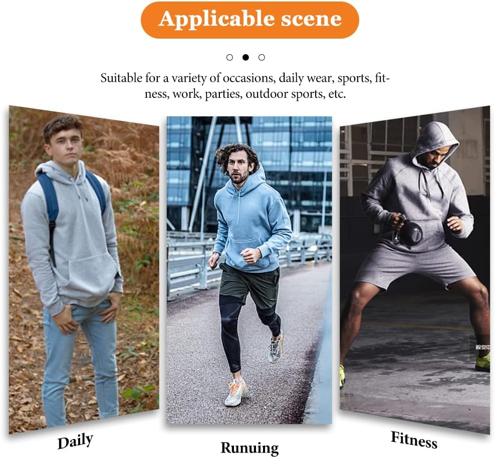 Men'S Sweatshirt Hipster Long Sleeve Drawstring Hooded Pullover Hoodies