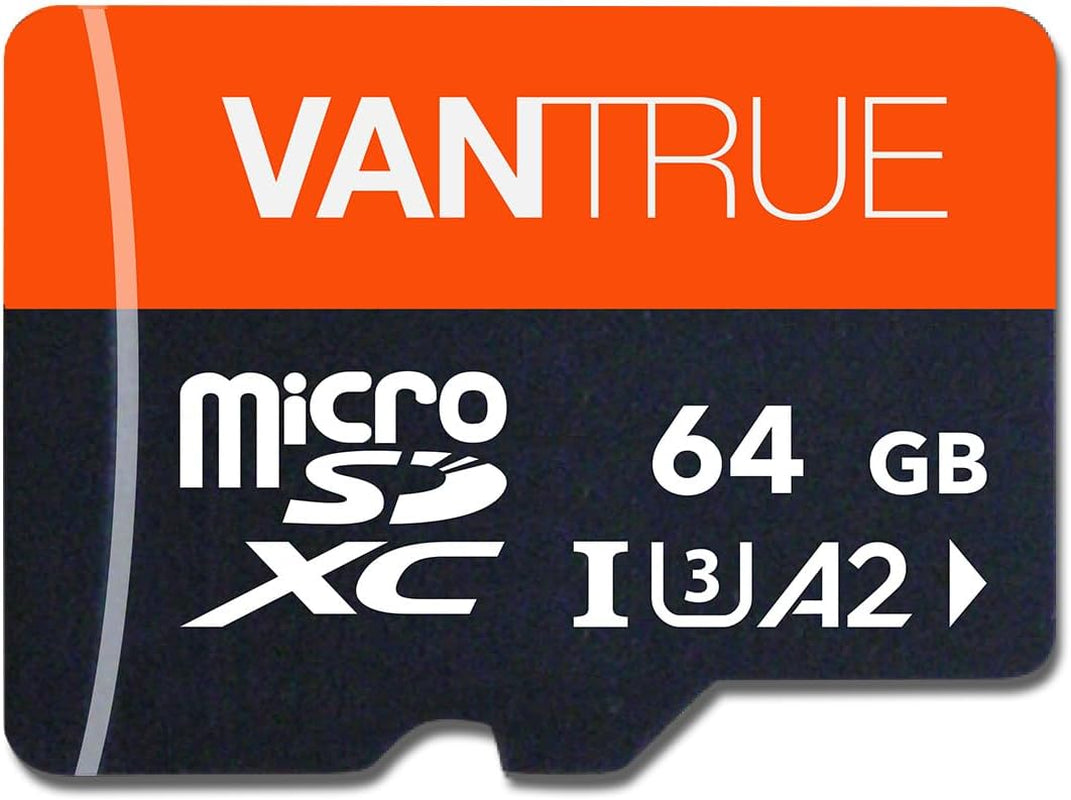 Vantrue 256GB Microsdxc UHS-I U3 4K UHD Video High Speed Transfer Monitoring SD Card with Adapter for Dash Cams, Body Cams, Action Camera, Surveillance & Security Cams