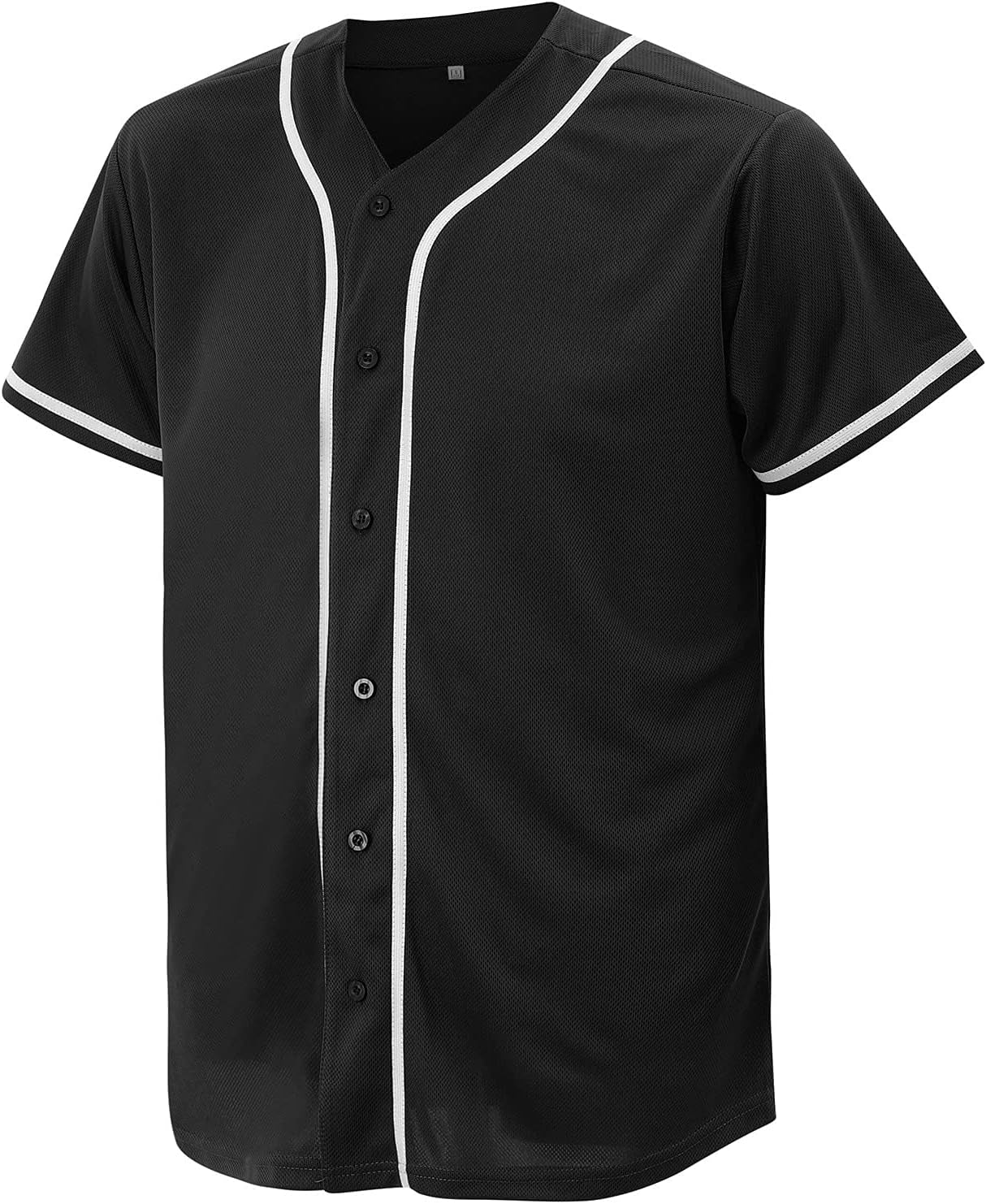 CUTHBERT Solid Baseball Jersey Shirt for Men and Women, Plain Casual Short Sleeves Button down T-Shirt