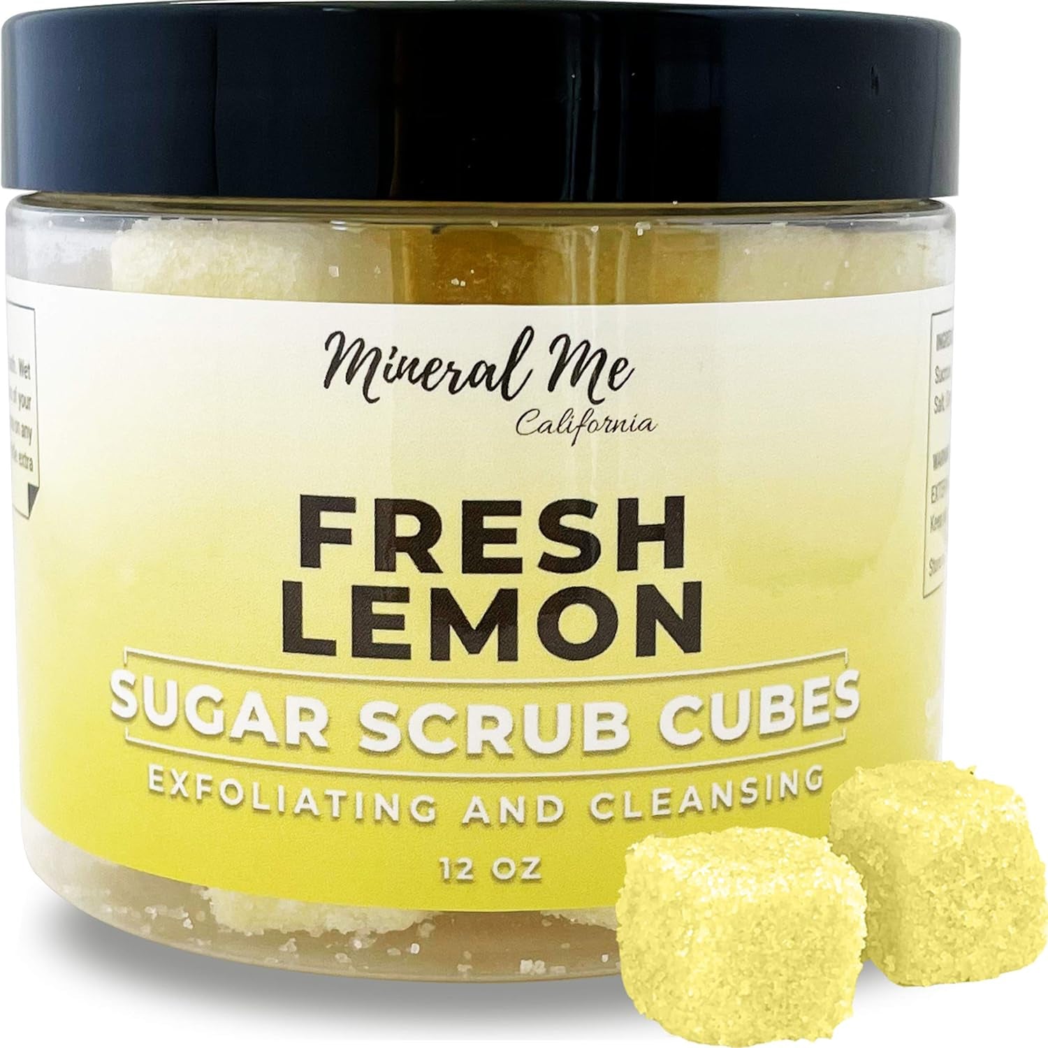 Body Scrub Exfoliator - 12Oz COCONUT Sugar Scrub Cubes W/Mango Butter & Shea Butter- Ultra Hydrating & Moisturizing - Natural & Organic for All Body Exfoliation- for Hands, Arms Legs, Elbow & Foot