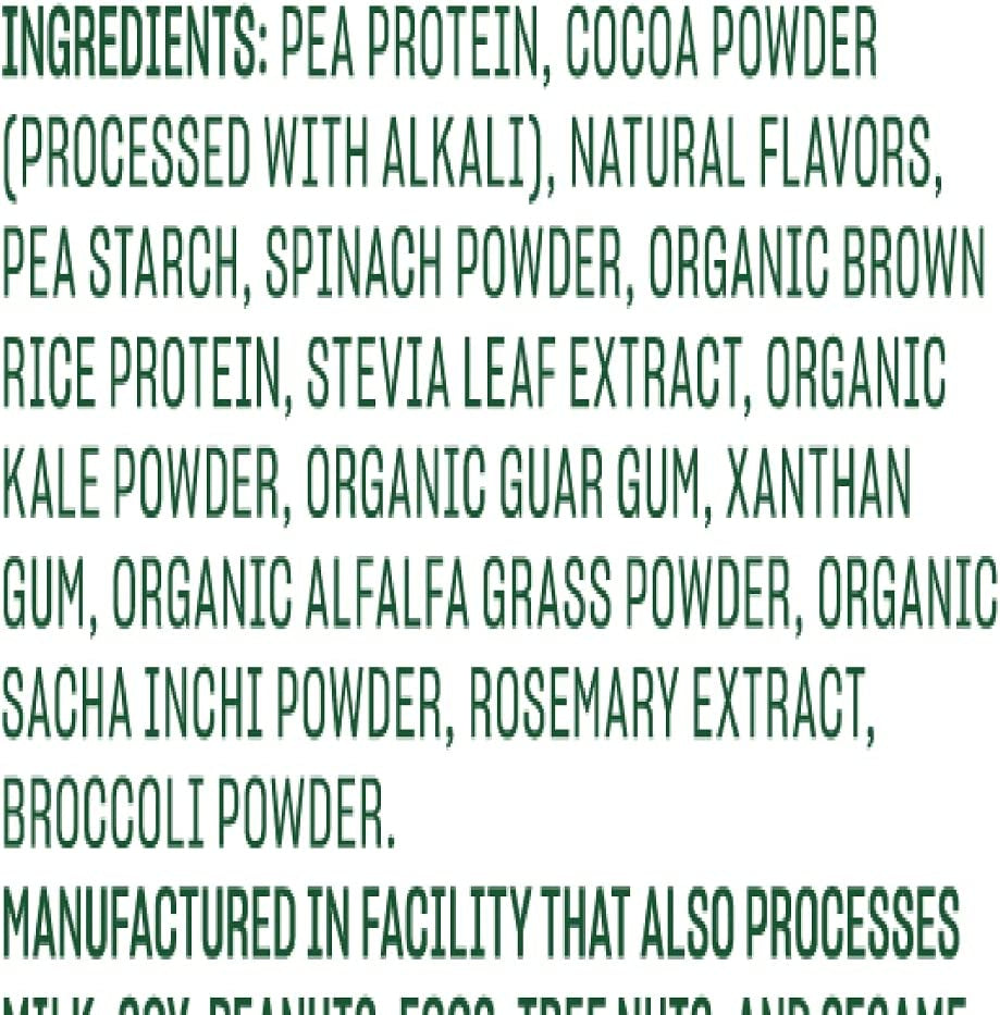 Vega Protein and Greens Protein Powder, Chocolate - 20G Plant Based Protein plus Veggies, Vegan, Non GMO, Pea Protein for Women and Men, 1Lbs (Packaging May Vary)