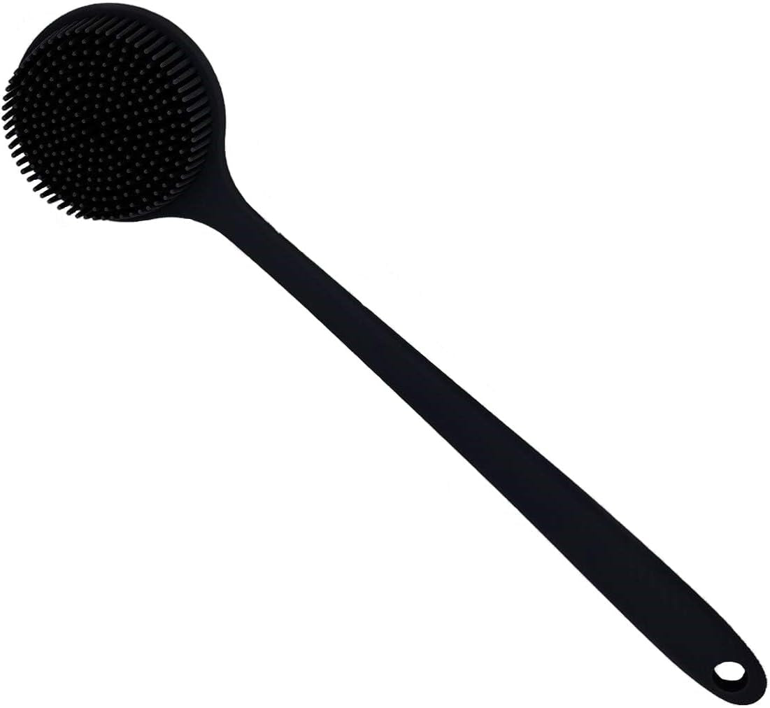Silicone Body Scrubber, Long Handle Back Scrubber for Shower, Silicone Body Brush Shower Scrubber for Body, Shower Srush Back Brush Body Exfoliator