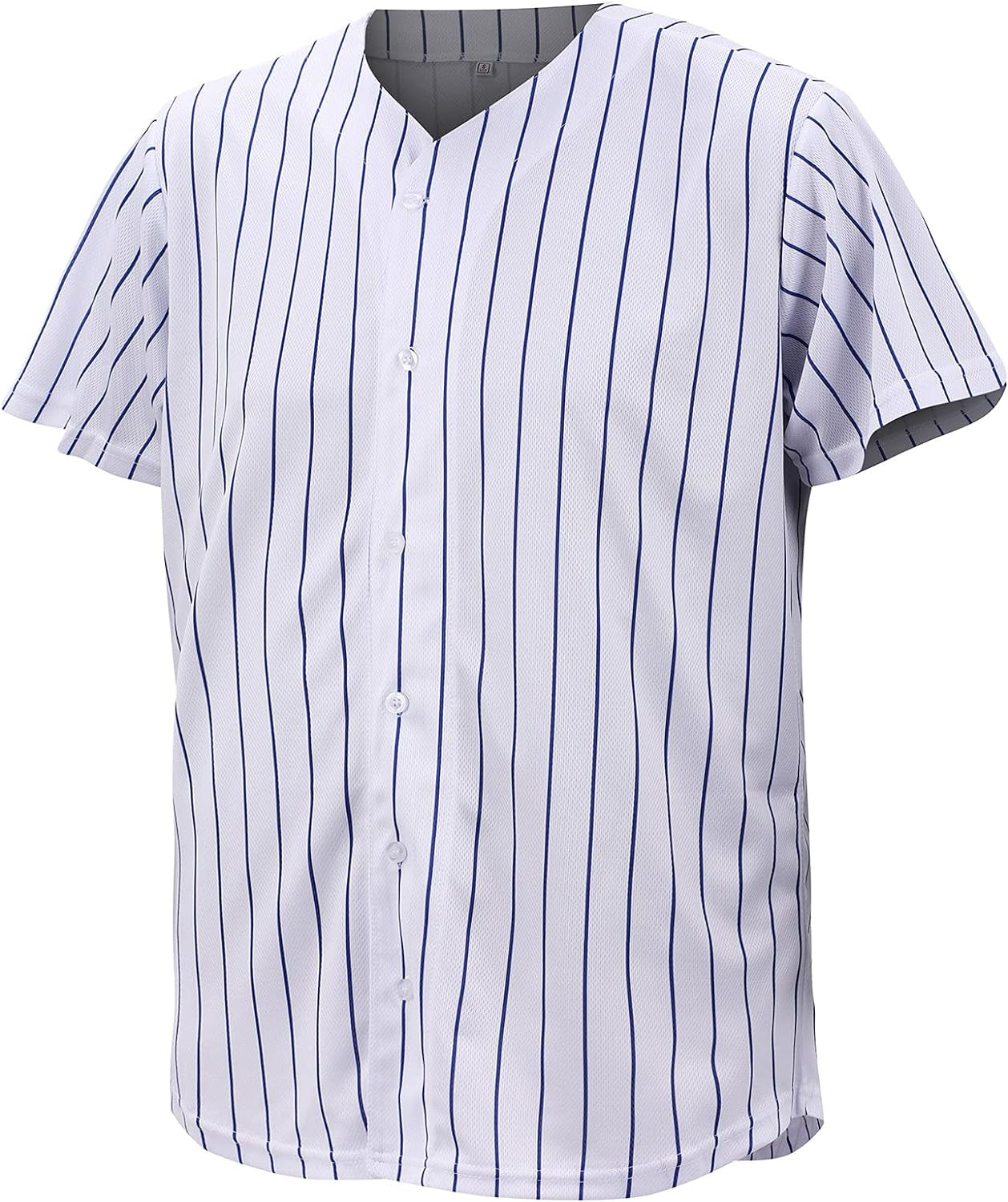 CUTHBERT Solid Baseball Jersey Shirt for Men and Women, Plain Casual Short Sleeves Button down T-Shirt